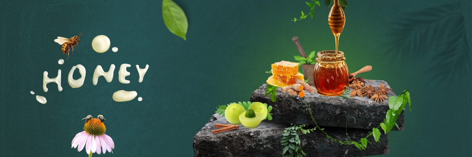 Dark Green Geometric Traditional Minimalist Ayurveda Business Instagram Post (2) honey